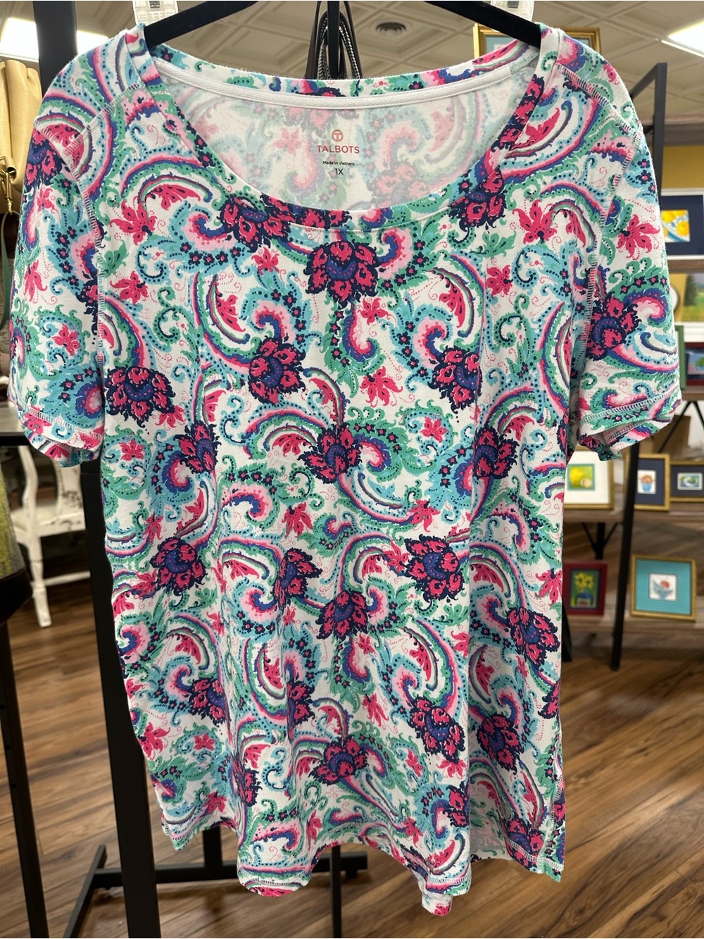 Talbots Short Sleeved Crew Neck Top 1X